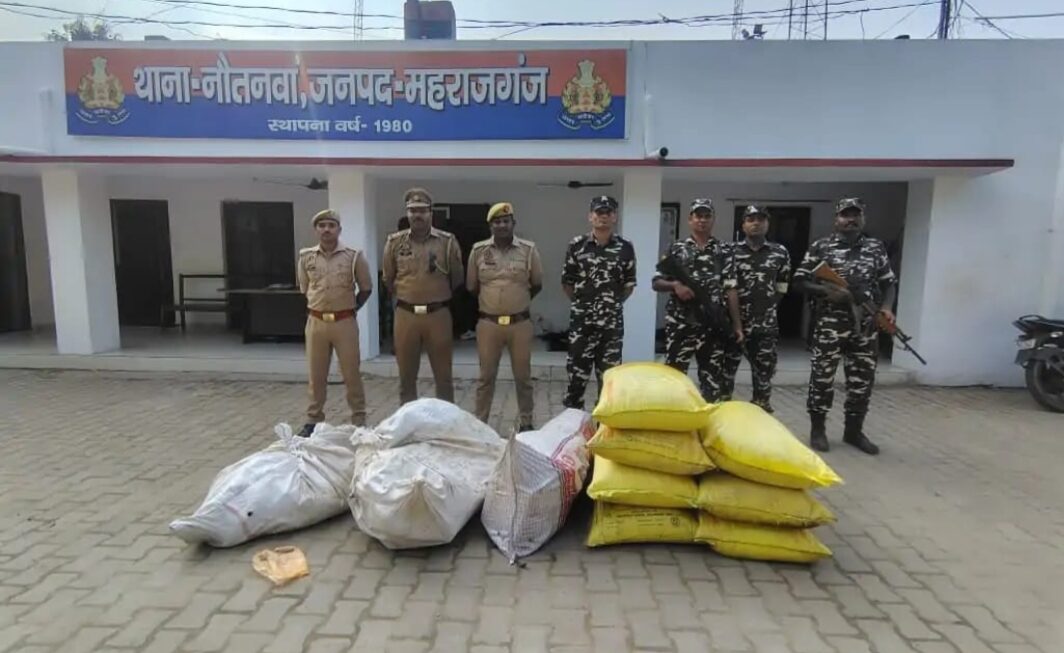 पुलिस व एस एस बी की संयुक्त कार्यवाई यूरिया सहित लाखों का सामना बरामद