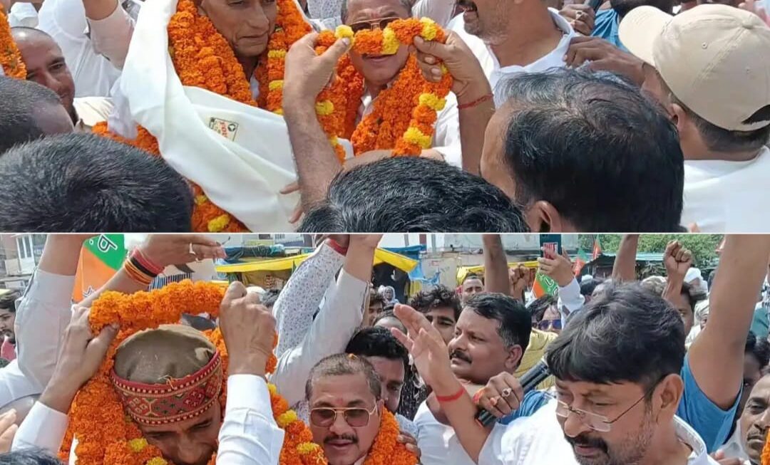भाजपा किसान मोर्चा के प्रदेश मंत्री विवेका पाण्डेय का फरेन्दा में जोरदार स्वागत