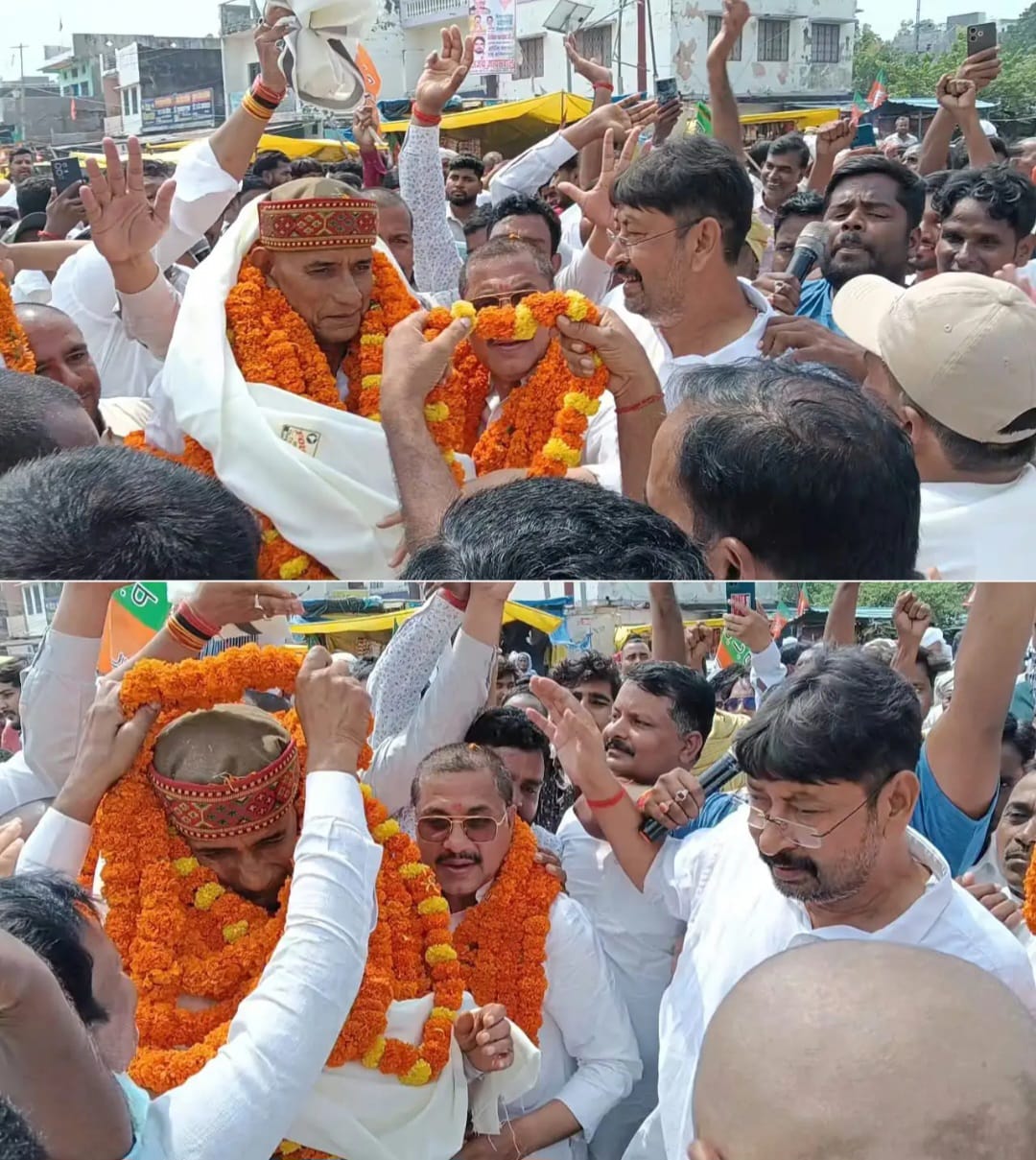 भाजपा किसान मोर्चा के प्रदेश मंत्री विवेका पाण्डेय का फरेन्दा में जोरदार स्वागत